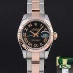 Rolex Lady-Datejust 179171 (2012) - Black dial 26 mm Gold/Steel case (1/8)