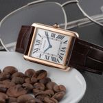 Cartier Tank Solo W5200025 (Onbekend (willekeurig serienummer)) - Zilver wijzerplaat 35mm Roségoud (2/8)