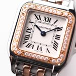 Cartier Panthère W3PN0006 (2022) - White dial 30 mm Gold/Steel case (2/3)