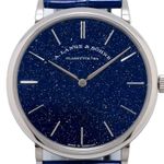 A. Lange & Söhne Saxonia 205.086 (2019) - Blauw wijzerplaat 37mm Witgoud (2/7)