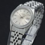 Rolex Oyster Perpetual Lady Date 69240 (1990) - Zilver wijzerplaat 26mm Staal (7/7)