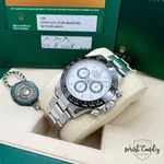 Rolex Daytona 116500LN (2018) - Wit wijzerplaat 40mm Staal (8/8)