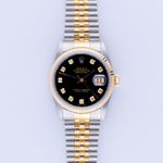 Rolex Datejust 36 16233 (1995) - Zwart wijzerplaat 36mm Goud/Staal (3/8)