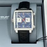 TAG Heuer Monaco Calibre 11 CAW211P.FC6356 (2023) - Blauw wijzerplaat 39mm Staal (4/8)