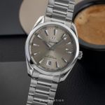 Omega Seamaster Aqua Terra 220.10.38.20.09.001 (Onbekend (willekeurig serienummer)) - Beige wijzerplaat 39mm Staal (1/8)