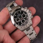 Rolex Daytona 116520 (Unknown (random serial)) - Black dial 40 mm Steel case (1/6)