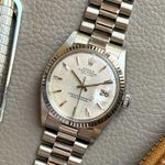 Rolex Datejust 1601/9 (1972) - Zilver wijzerplaat 36mm Witgoud (1/8)