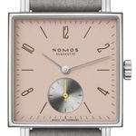 NOMOS Tetra 424 (2026) - Roze wijzerplaat 30mm Staal (1/1)