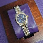 Rolex Lady-Datejust 69173 (1995) - Blauw wijzerplaat 26mm Goud/Staal (1/4)