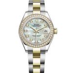 Rolex Lady-Datejust 279383RBR (2021) - Pearl dial 28 mm Gold/Steel case (1/1)