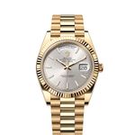 Rolex Day-Date 40 228238 (2023) - Silver dial 40 mm Yellow Gold case (1/8)