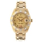 Rolex Datejust 31 81318 (2012) - Champagne dial 34 mm Yellow Gold case (1/6)