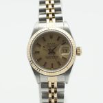 Rolex Lady-Datejust 69173 (1987) - Champagne dial 26 mm Gold/Steel case (2/8)