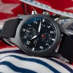 IWC Pilot Chronograph IW388001 (Onbekend (willekeurig serienummer)) - Zwart wijzerplaat 46mm Keramiek (2/8)