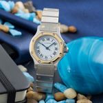 Cartier Santos 0907 (1990) - 25mm Goud/Staal (1/8)