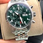 IWC Pilot Chronograph IW388104 (2022) - Groen wijzerplaat 41mm Staal (4/8)