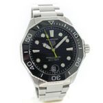 TAG Heuer Aquaracer 300M WBP5116.BA0013 (2024) - Groen wijzerplaat 42mm Staal (7/7)