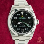 Rolex Air-King 116900 (2017) - Zwart wijzerplaat 40mm Staal (1/8)