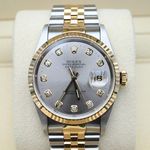 Rolex Datejust 36 16233 (1996) - Grey dial 36 mm Gold/Steel case (3/8)