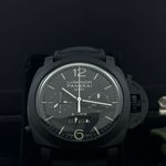 Panerai Luminor 1950 8 Days Chrono Monopulsante GMT PAM00317 (2013) - Zwart wijzerplaat 44mm Keramiek (8/8)