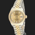 Rolex Lady-Datejust 279173 (2021) - Champagne dial 28 mm Gold/Steel case (1/8)