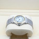 Cartier Santos 2966 (Unknown (random serial)) - White dial 30 mm Gold/Steel case (4/7)