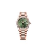 Rolex Day-Date 36 128395TBR (2025) - Green dial 36 mm Rose Gold case (1/1)