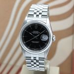 Rolex Datejust 36 16234 (1998) - Black dial 36 mm Steel case (8/8)
