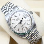 Rolex Datejust 1601 (1972) - Zilver wijzerplaat 36mm Staal (1/8)