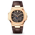 Patek Philippe Nautilus 5712R-001 (2017) - Bruin wijzerplaat 40mm Roségoud (1/1)