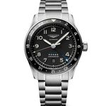 Longines Spirit L3.812.4.53.6 (2023) - Zwart wijzerplaat 42mm Staal (1/1)