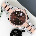 Rolex Datejust 41 126331 (2018) - Bruin wijzerplaat 41mm Goud/Staal (1/8)