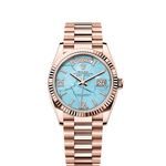 Rolex Day-Date 36 128235 (2025) - Blauw wijzerplaat 36mm Roségoud (1/1)