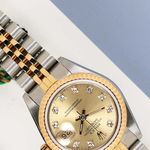 Rolex Lady-Datejust 69173 (1991) - Champagne wijzerplaat 26mm Goud/Staal (4/8)