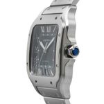 Cartier Santos WSSA0062 (Onbekend (willekeurig serienummer)) - Groen wijzerplaat 40mm Staal (6/8)