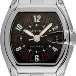 Cartier Roadster 2510 (2002) - Zwart wijzerplaat 37mm Staal (1/8)