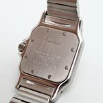 Cartier Santos Galbée 1567 (1999) - White dial 24 mm Gold/Steel case (7/8)