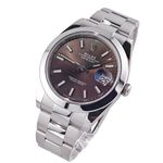 Rolex Datejust 41 126300 (Unknown (random serial)) - Brown dial 41 mm Steel case (3/8)