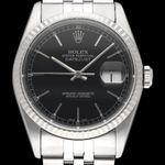 Rolex Datejust 36 16234 (1995) - Zwart wijzerplaat 36mm Staal (1/8)
