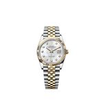 Rolex Datejust 36 126233 (2025) - Pearl dial 36 mm Gold/Steel case (6/6)