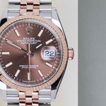Rolex Datejust 36 126231 (2024) - Bruin wijzerplaat 36mm Goud/Staal (5/8)