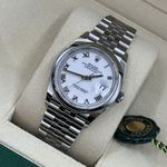 Rolex Datejust 36 126200 (2024) - Wit wijzerplaat 36mm Staal (8/8)