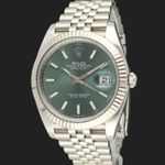 Rolex Datejust 41 126334 (2023) - Green dial 41 mm Steel case (1/8)