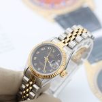 Rolex Lady-Datejust 69173 (Unknown (random serial)) - Black dial 26 mm Gold/Steel case (4/8)