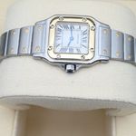 Cartier Santos Galbée 1567 (Unknown (random serial)) - White dial 24 mm Gold/Steel case (5/7)