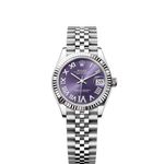 Rolex Datejust 31 278274 (2024) - Purple dial 31 mm Steel case (1/8)