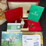 Rolex Lady-Datejust 69166 (1989) - Zilver wijzerplaat 26mm Platina (3/8)