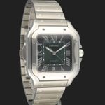 Cartier Santos WSSA0062 (2023) - Green dial 40 mm Steel case (4/8)