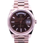 Rolex Day-Date 40 228235 (2024) - Brown dial 40 mm Rose Gold case (1/1)