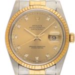 Rolex Datejust 36 16233 (1991) - 36mm Goud/Staal (1/7)